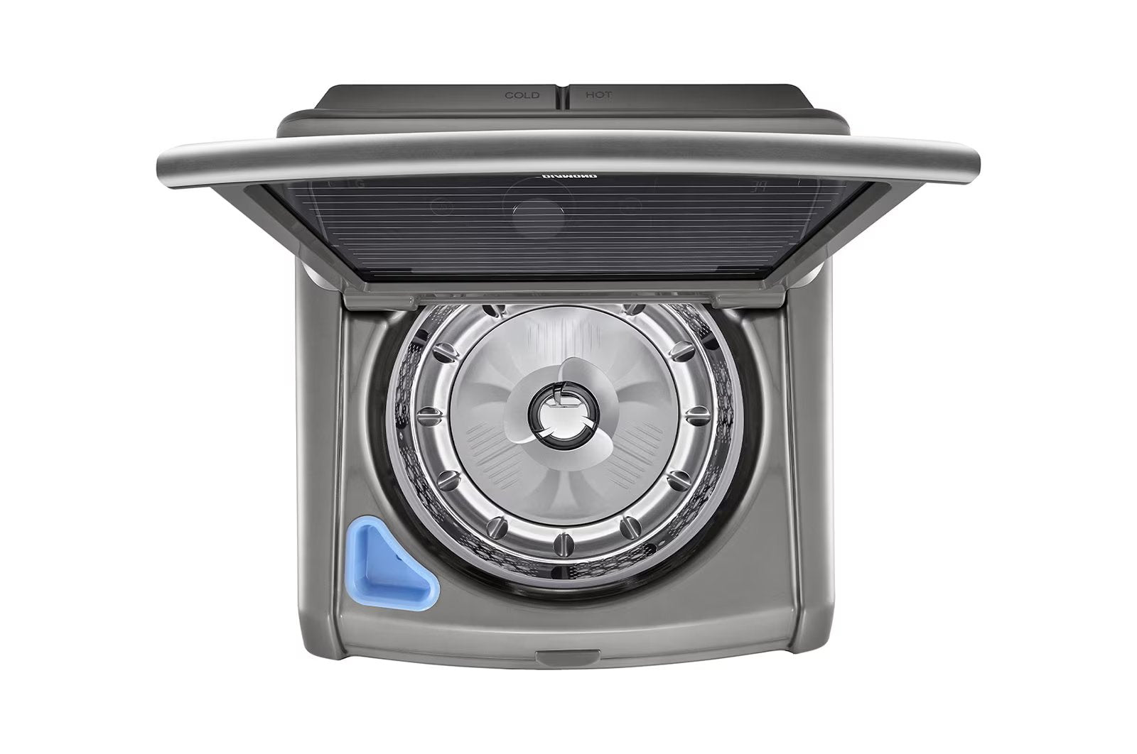 LG - 5.6 cu. Ft Top Load Washer in Grey - WT7305CV