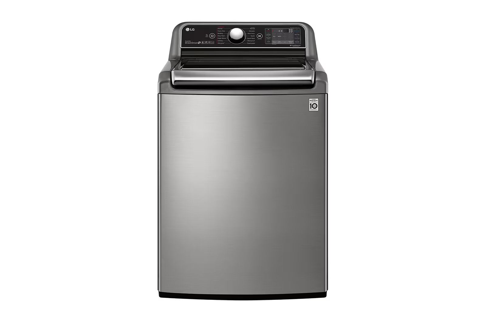 LG - 5.8 cu. Ft Top Load Washer in Grey - WT7800HVA