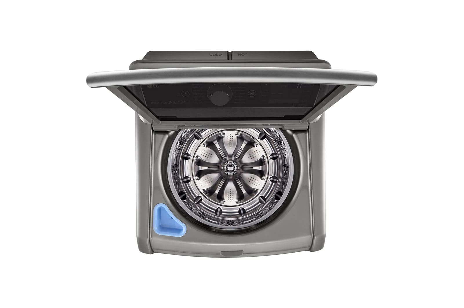 LG - 5.8 cu. Ft Top Load Washer in Grey - WT7800HVA