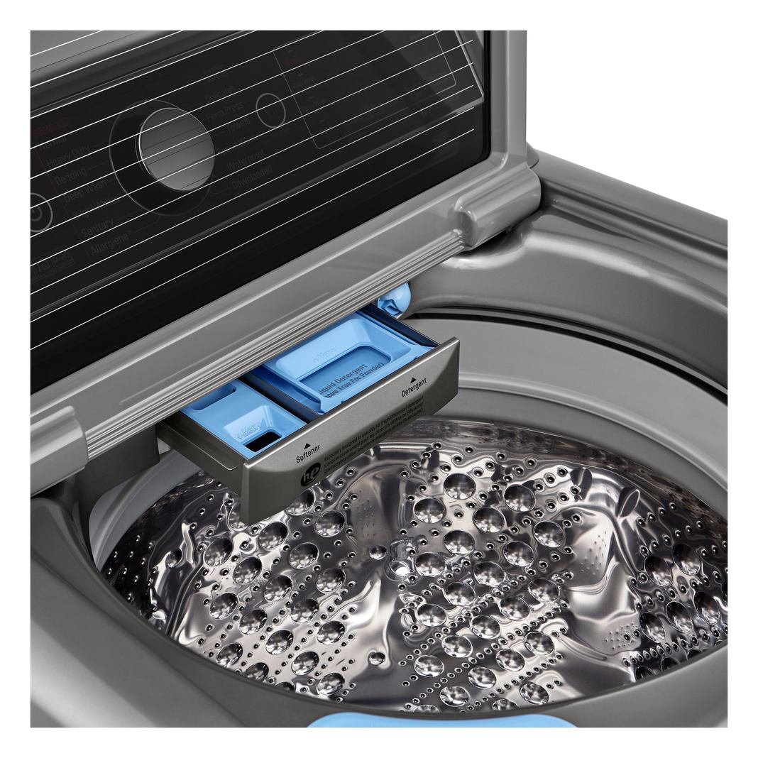 LG - 6 cu. Ft Top Load Washer in Stainless - WT7850HVA