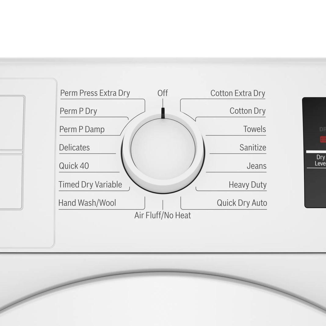 Bosch - 4 cu. Ft Electric Dryer in White - WTG86403UC