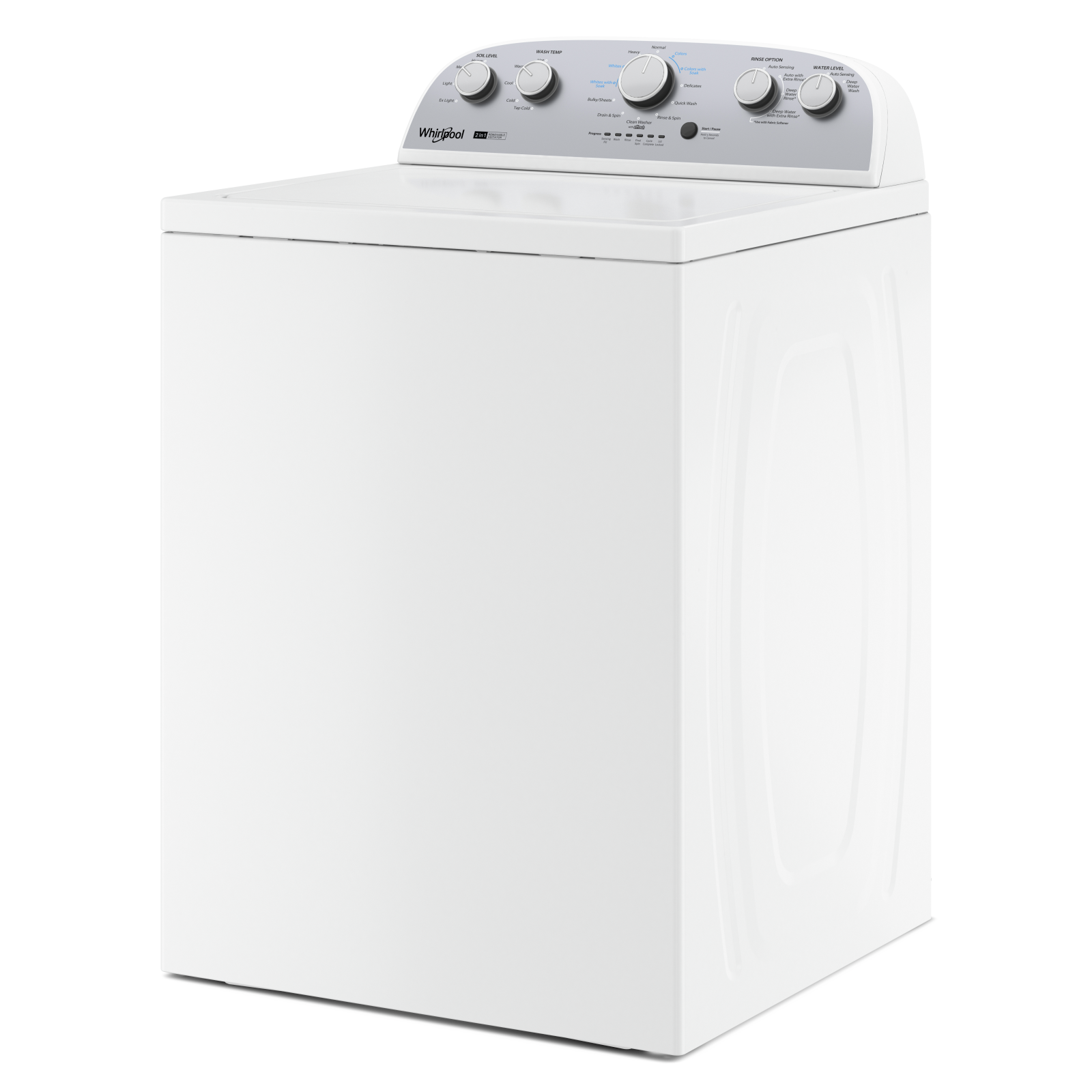 Whirlpool - 4.5 cu. Ft Top Load Washer in White - WTW4957PW