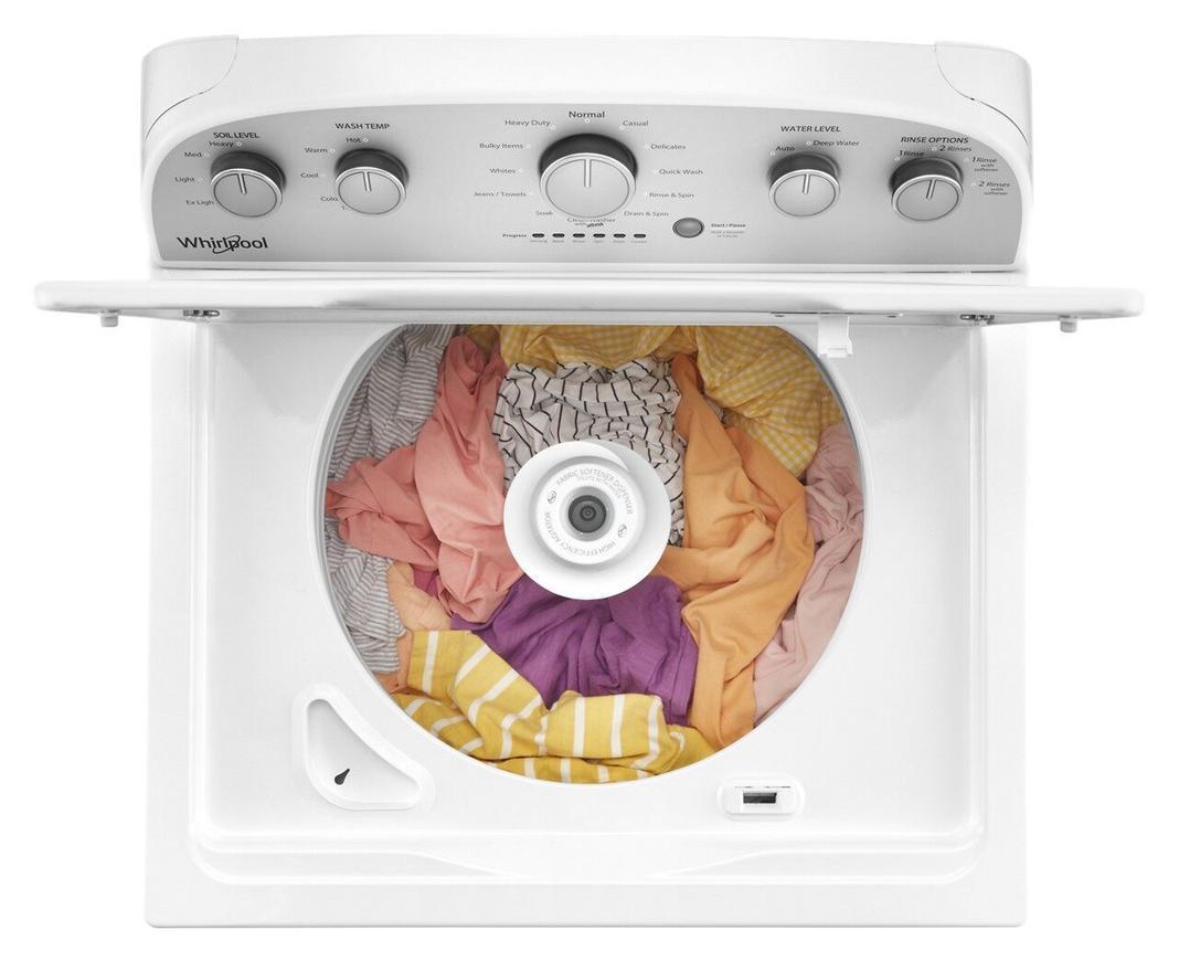 Whirlpool - 4.8 cu. Ft Top Load Washer in White - WTW5005KW