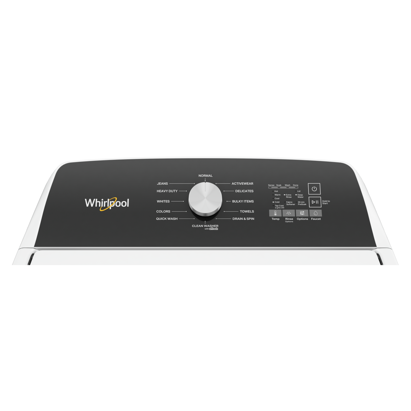 Whirlpool - 5.2 cu. Ft Top Load Washer in White - WTW5015LW