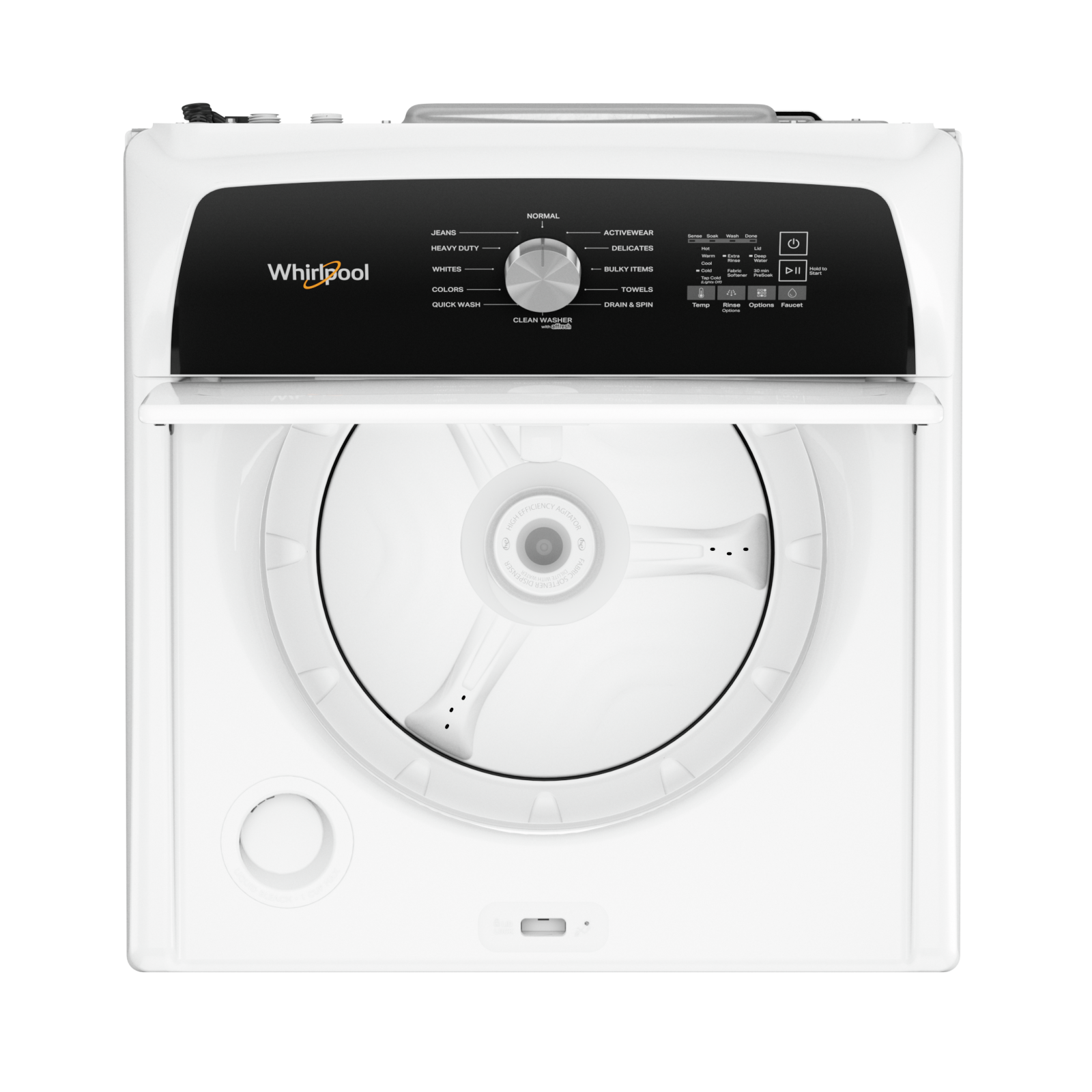 Whirlpool - 5.2 cu. Ft Top Load Washer in White - WTW5015LW