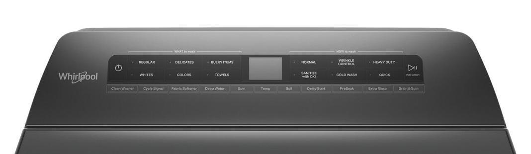 Whirlpool - 5.4 cu. Ft Top Load Washer in White - WTW5105HC