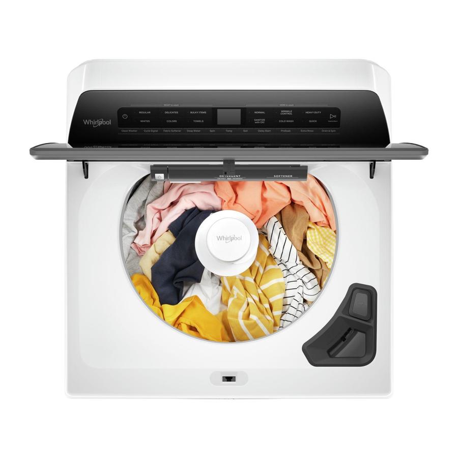 Whirlpool - 5.4 cu. Ft Top Load Washer in White - WTW5105HW
