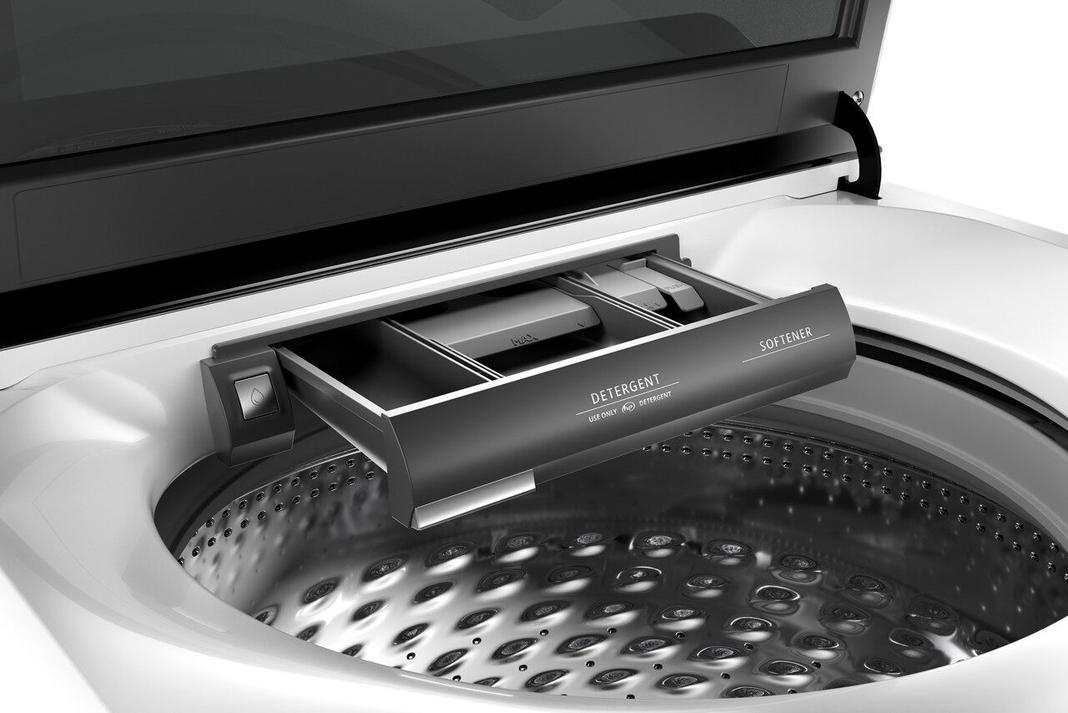 Whirlpool - 5.4 cu. Ft Top Load Washer in White - WTW5105HW