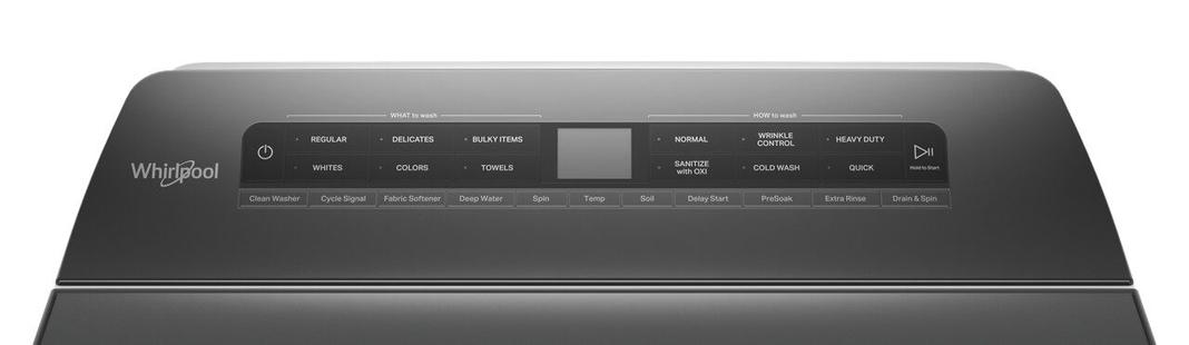 Whirlpool - 5.4 cu. Ft Top Load Washer in White - WTW5105HW