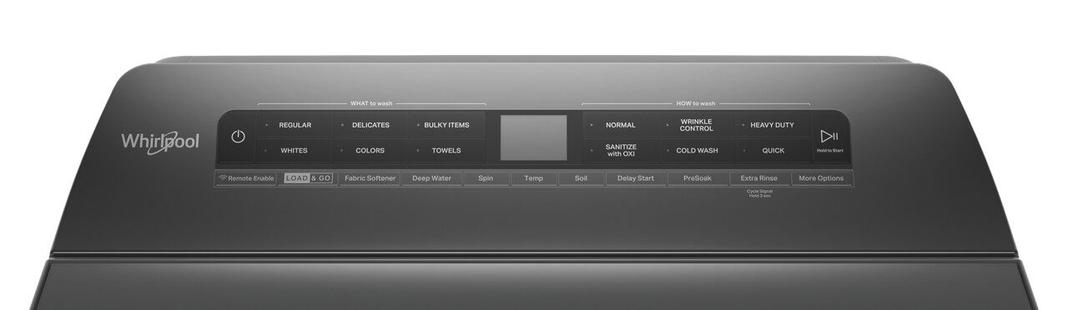 Whirlpool - 5.5 cu. Ft Top Load Washer in Grey - WTW6120HC