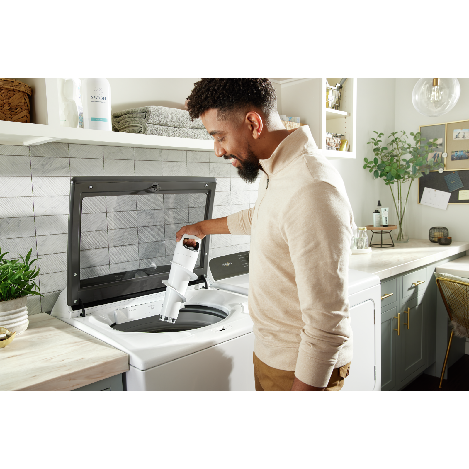 Whirlpool - 5.3 cu. Ft Top Load Washer in White - WTW6157PW