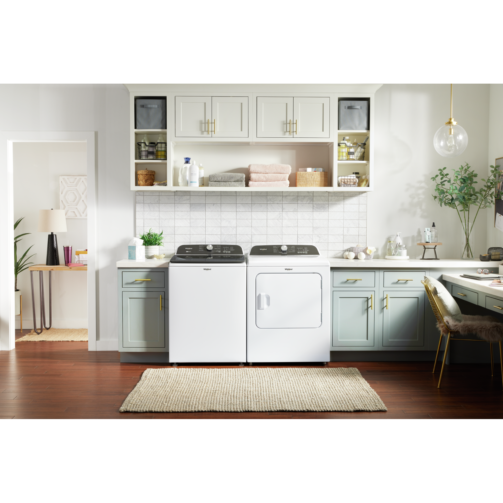 Whirlpool - 5.3 cu. Ft Top Load Washer in White - WTW6157PW