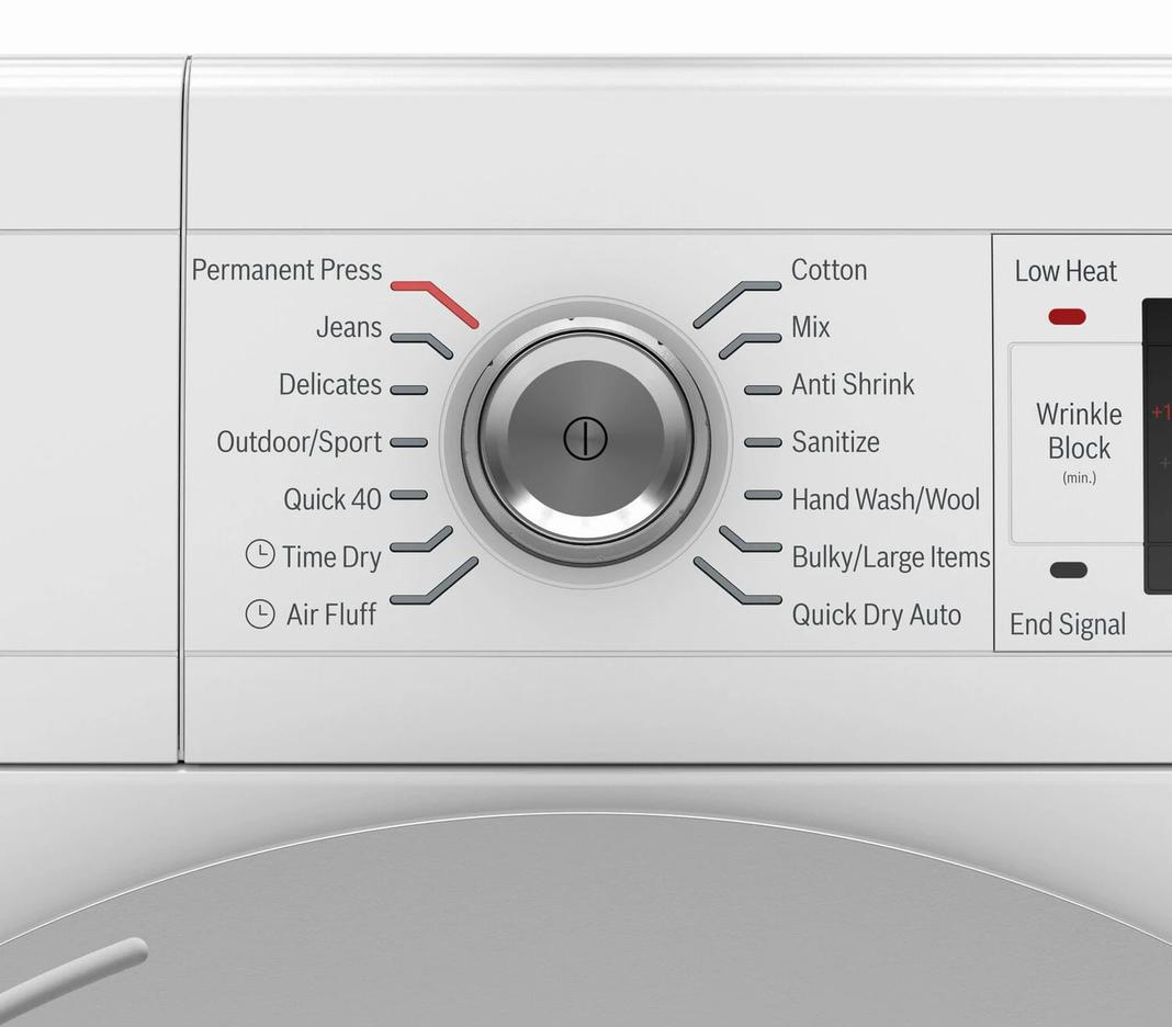 Bosch - 4 cu. Ft Compact Dryer in White - WTW87NH1UC