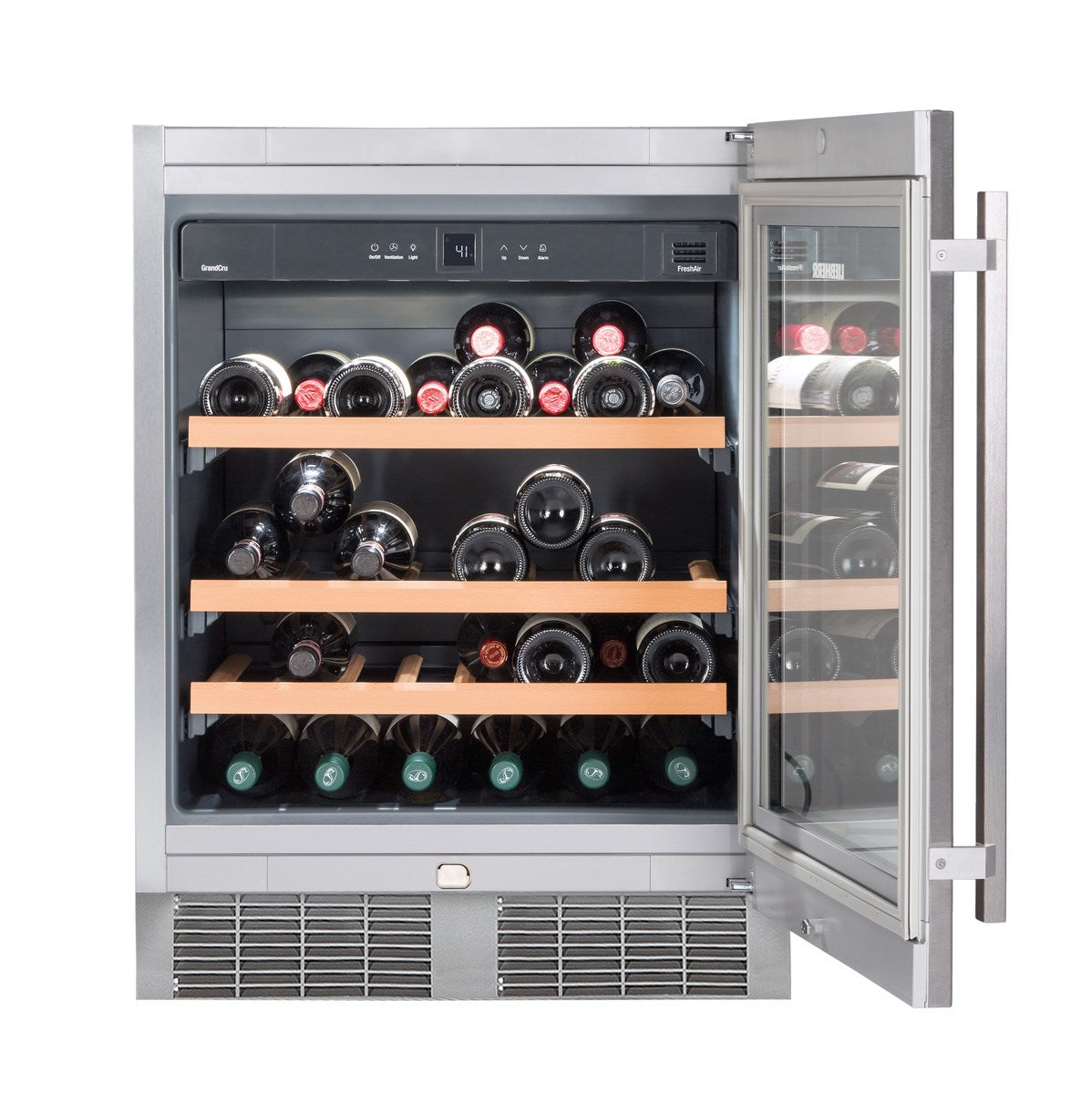 Liebherr - 23.5625 Inch 3.9 cu. ft Built In / Integrated Wine Fridge Refrigerator in Stainless - WU4500
