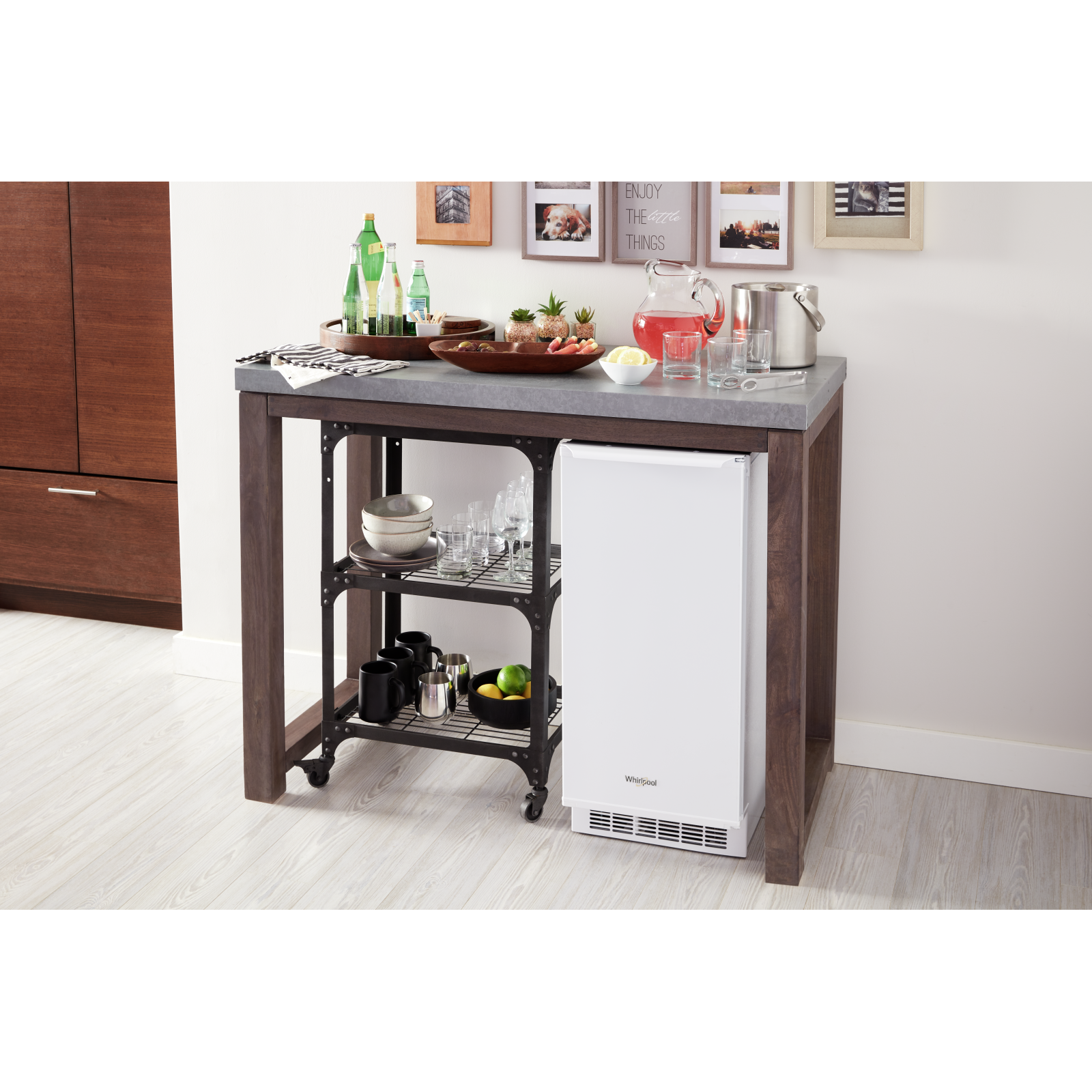 Whirlpool - cu. Ft Under Counter Ice Maker Freezer in White - WUI75X15HW