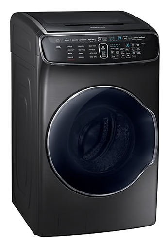 Samsung - 5.8 cu. Ft Front Load Washer in Black Stainless - WV60M9900AV