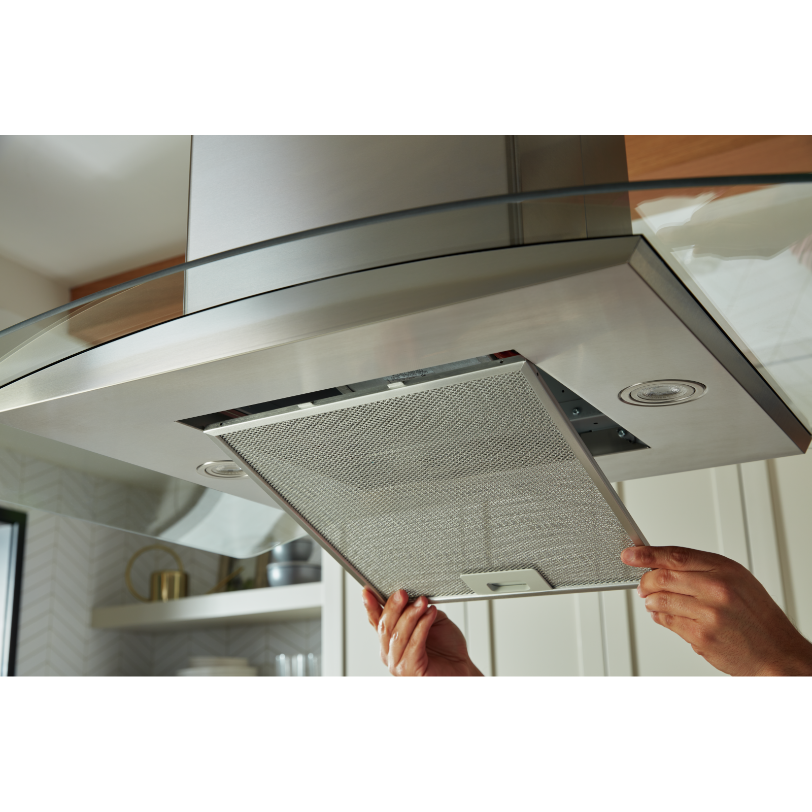 Whirlpool - 36 Inch 400 CFM Island Range Vent in Stainless - WVI51UC6LS