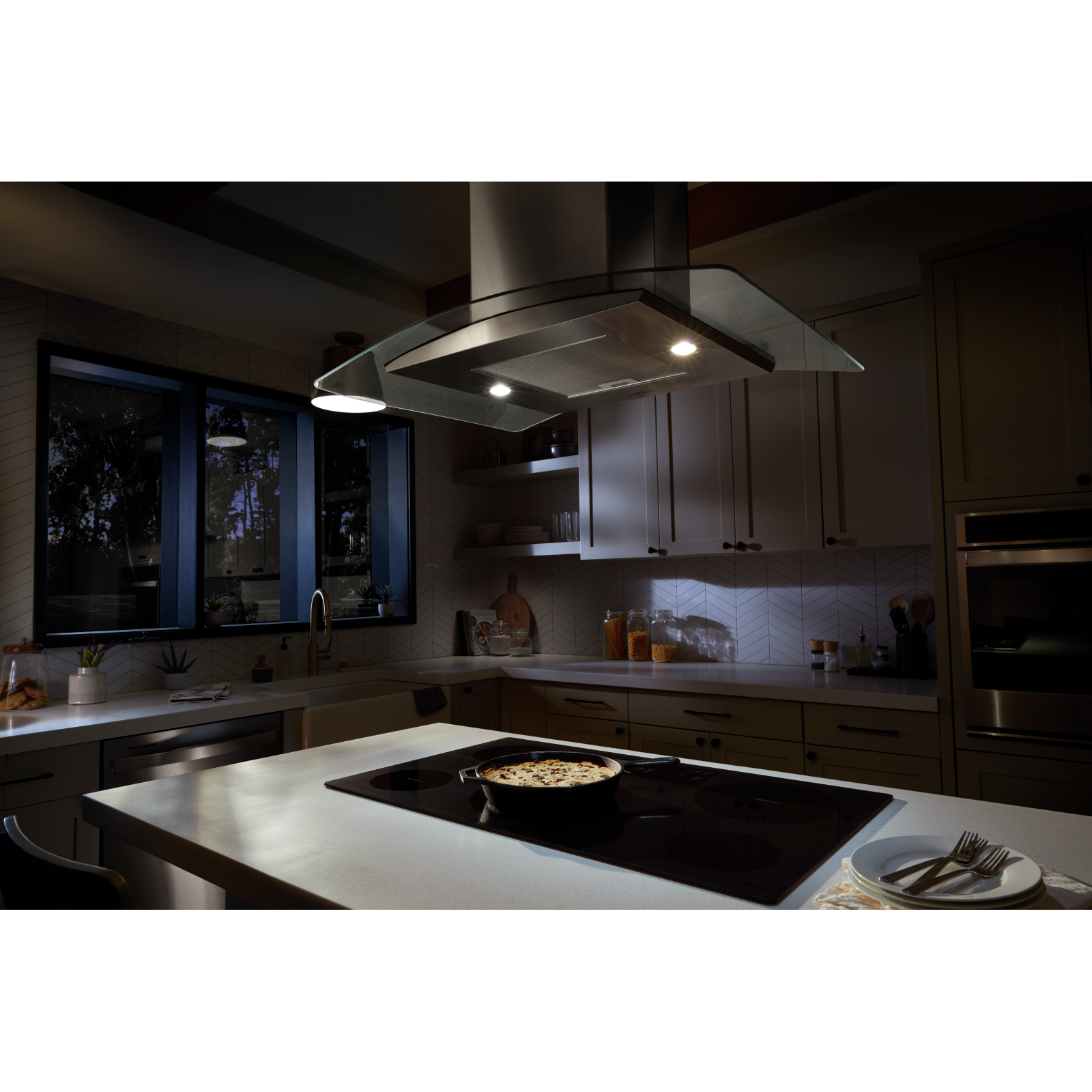 Whirlpool - 36 Inch 400 CFM Island Range Vent in Stainless - WVI51UC6LS