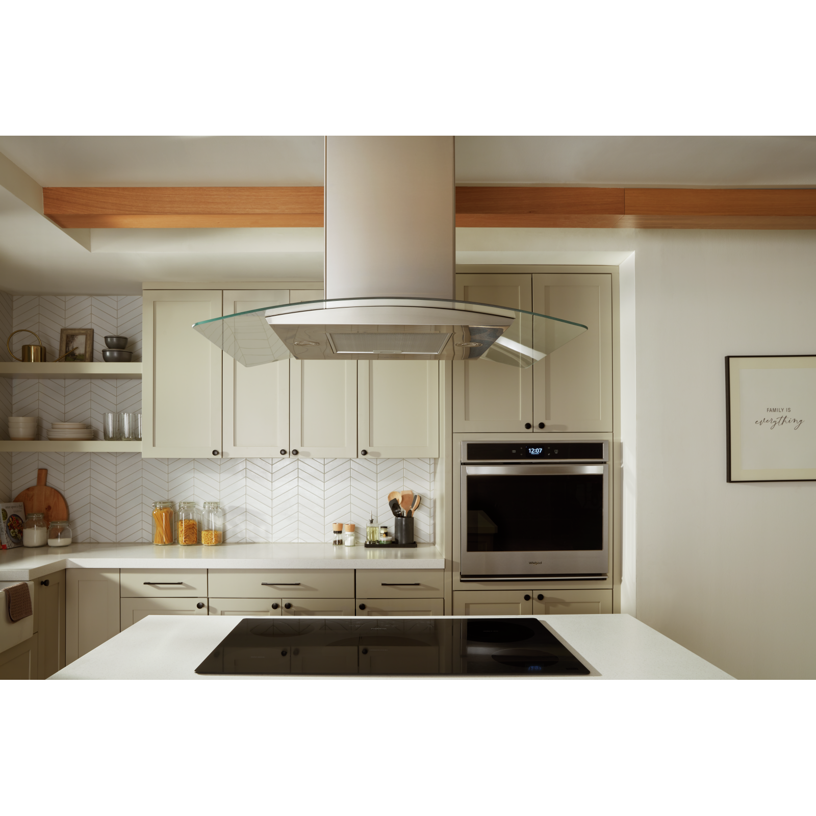 Whirlpool - 36 Inch 400 CFM Wall Mount and Chimney Range Vent in Stainless - WVW51UC6LS