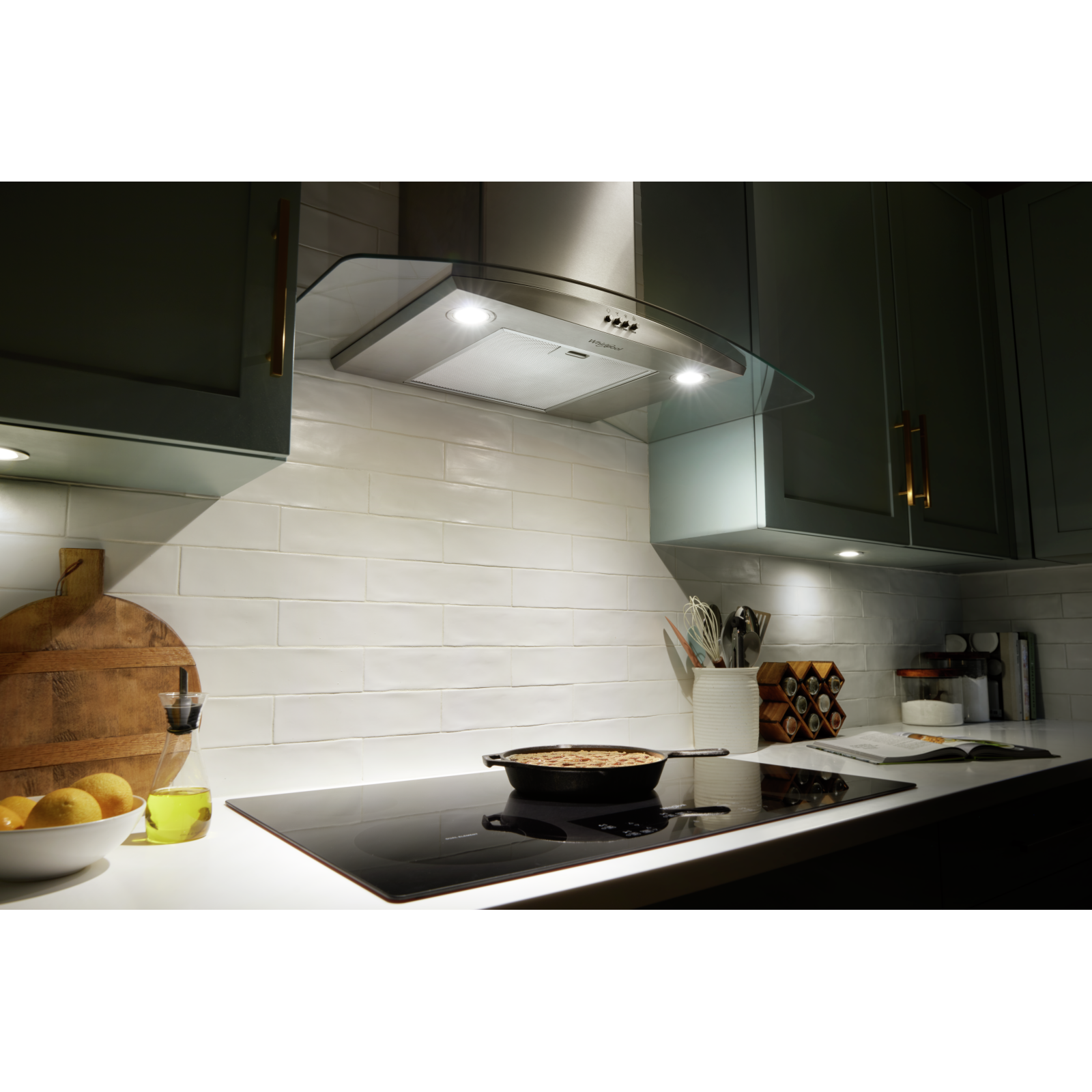 Whirlpool - 36 Inch 400 CFM Wall Mount and Chimney Range Vent in Stainless - WVW51UC6LS