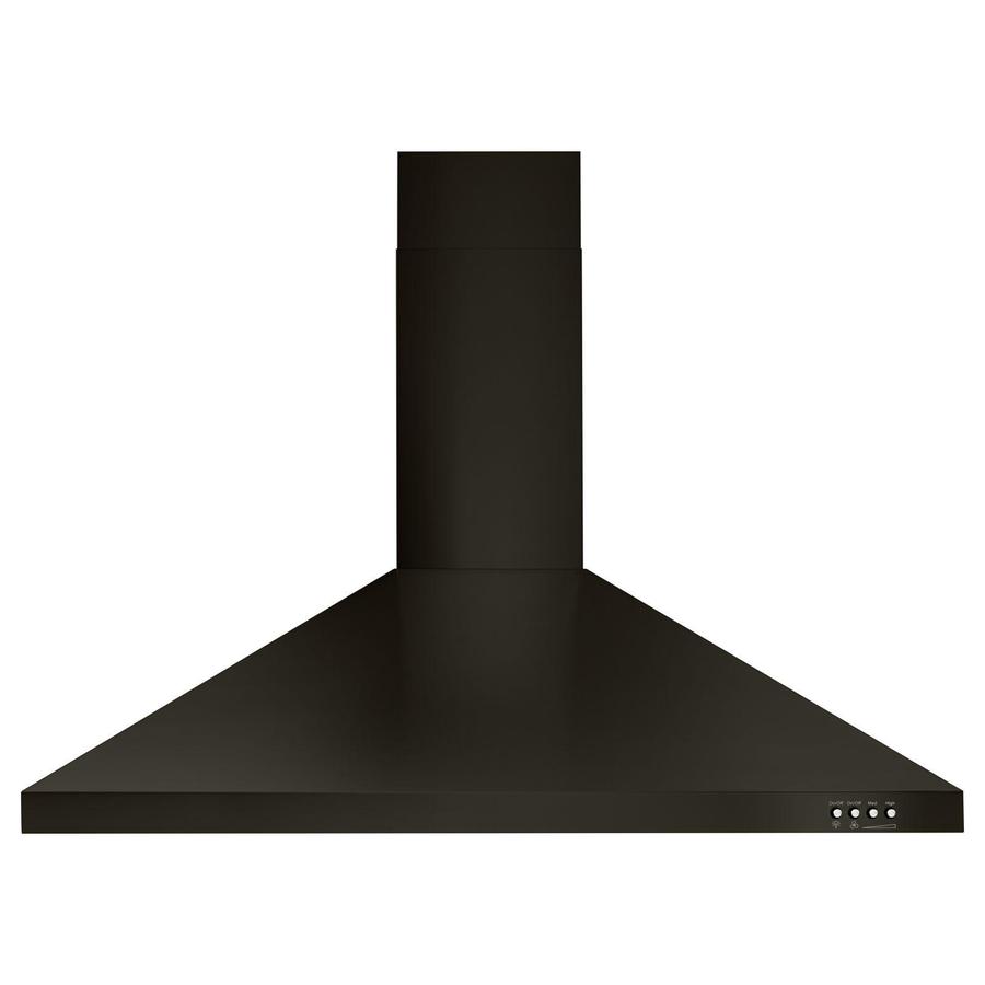 Whirlpool - 36 Inch 400 CFM Wall Mount and Chimney Range Vent in Black Stainless - WVW53UC6HV