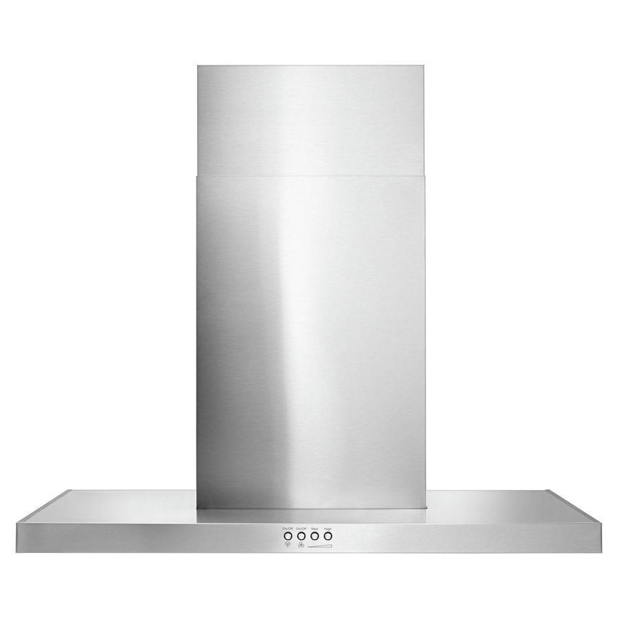 Whirlpool - 30 Inch 400 CFM Wall Mount and Chimney Range Vent in Stainless - WVW57UC0FS