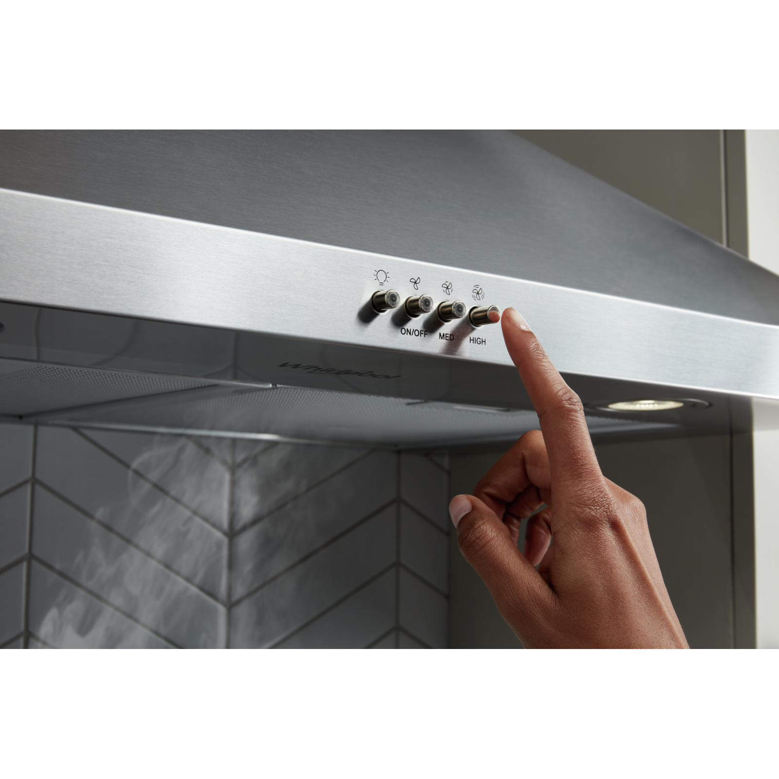 Whirlpool - 30 Inch 300 CFM Wall Mount and Chimney Range Vent in Stainless - WVW73UC0LS