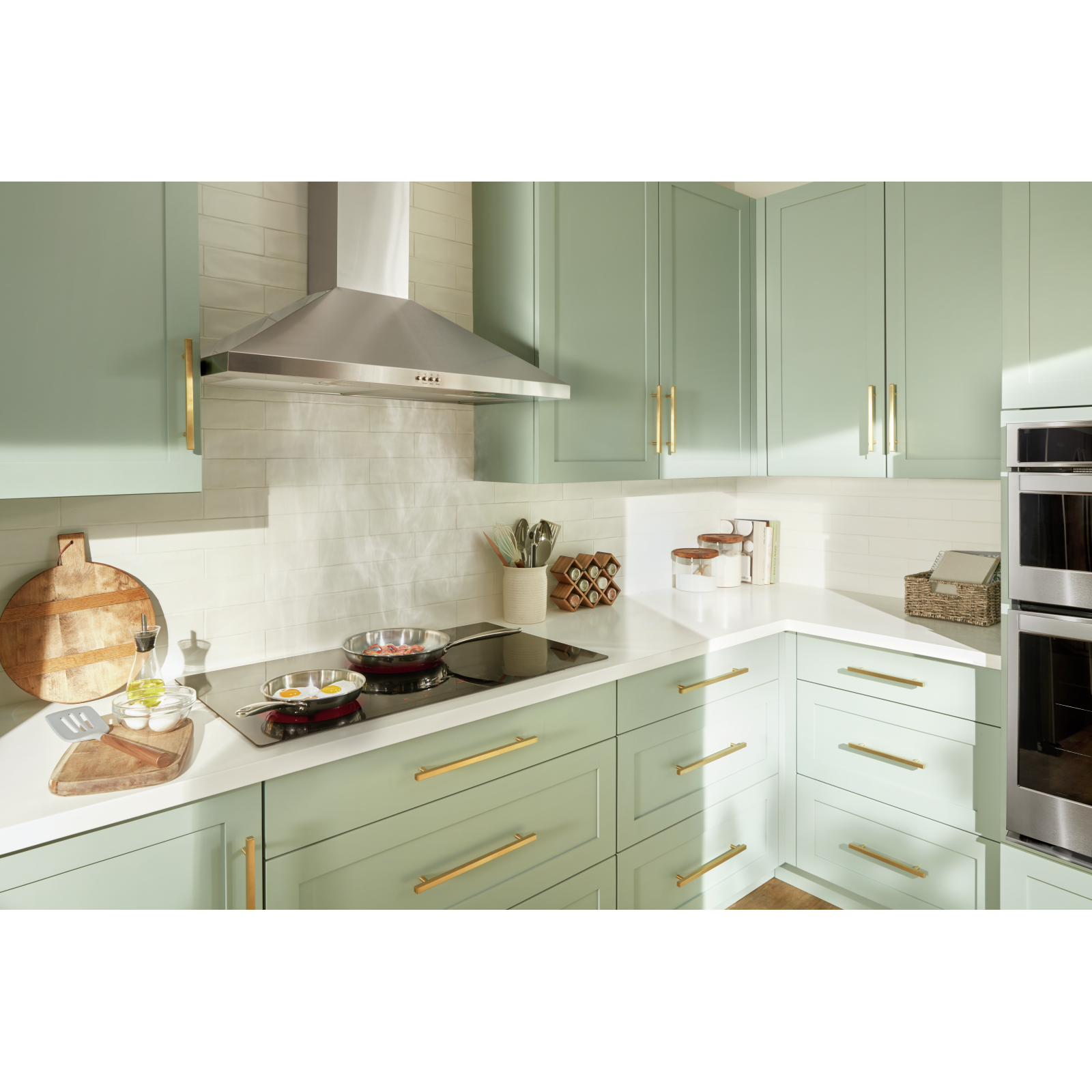 Whirlpool - 36 Inch 300 CFM Wall Mount and Chimney Range Vent in Stainless - WVW73UC6LS