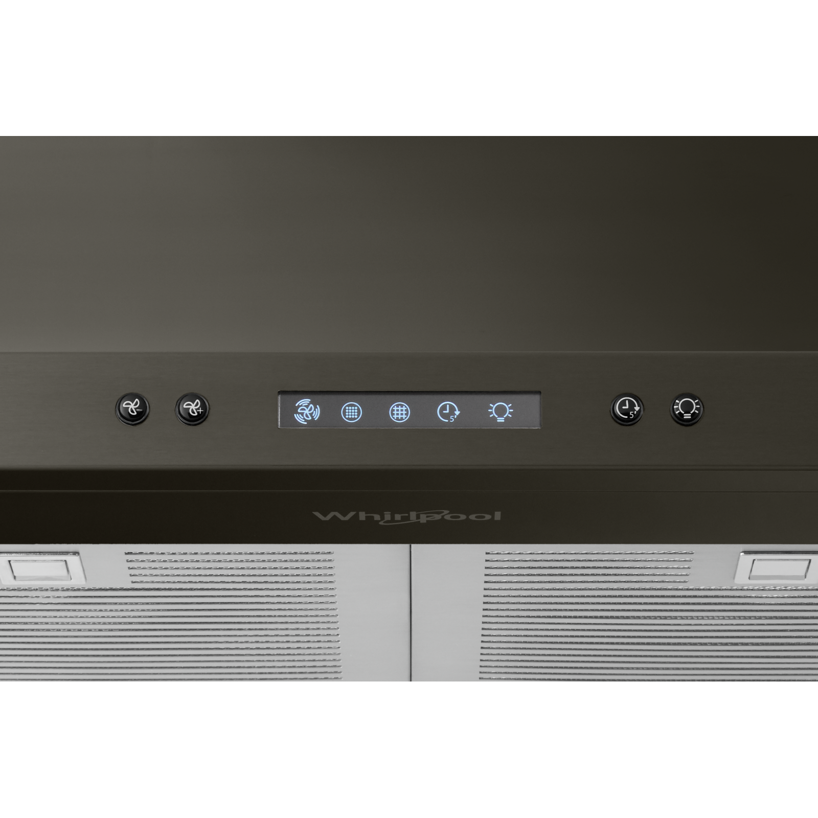 Whirlpool - 30 Inch 400 CFM Wall Mount and Chimney Range Vent in Black Stainless - WVW93UC0LV