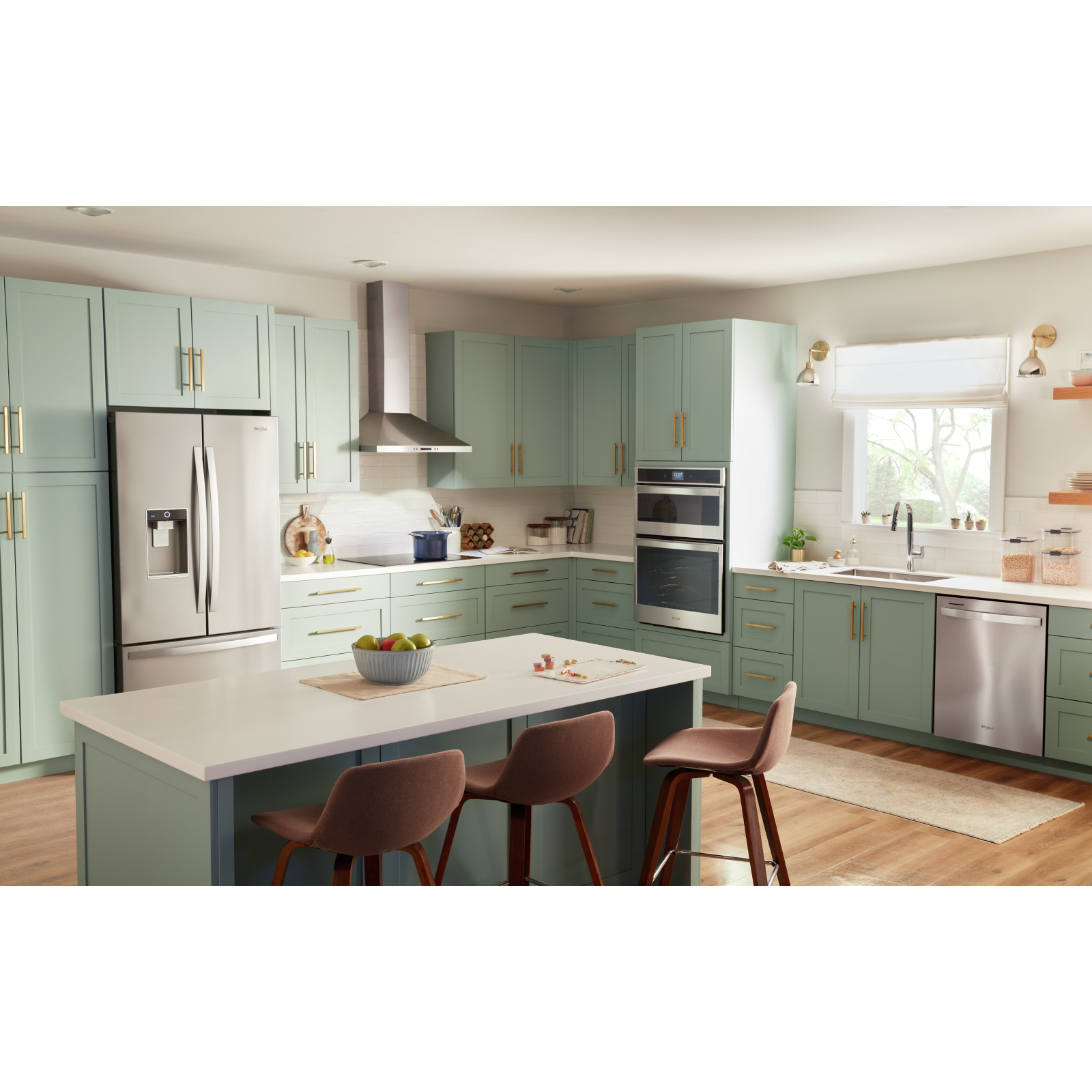 Whirlpool - 30 Inch 400 CFM Wall Mount and Chimney Range Vent in Black Stainless - WVW93UC0LV