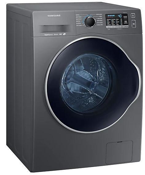 Samsung - 2.6 cu. Ft Front Load Washer in Grey - WW22K6800AX