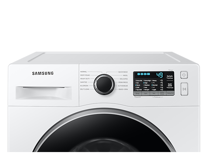 Samsung - 2.9 cu. Ft Front Load Washer in White - WW25B6800AW