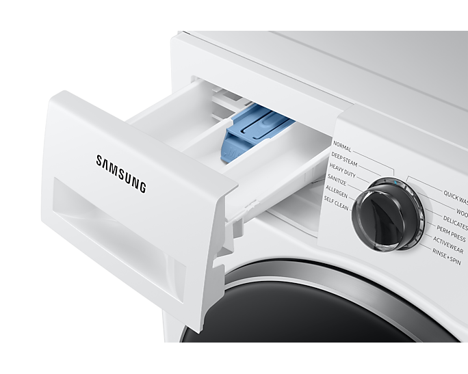 Samsung - 2.9 cu. Ft Front Load Washer in White - WW25B6800AW