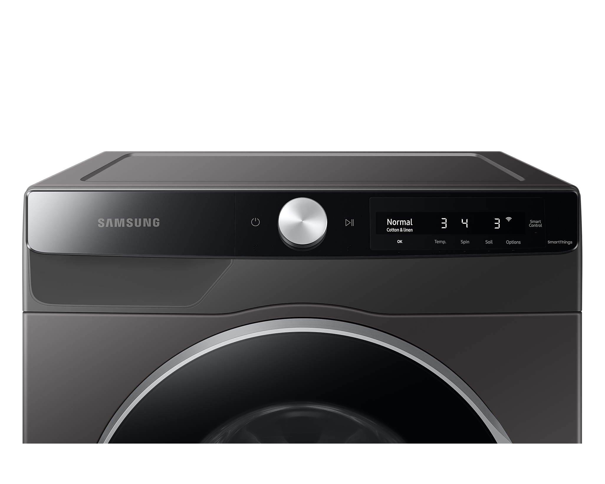 Samsung - 2.9 cu. Ft Front Load Washer in Grey - WW25B6900AX