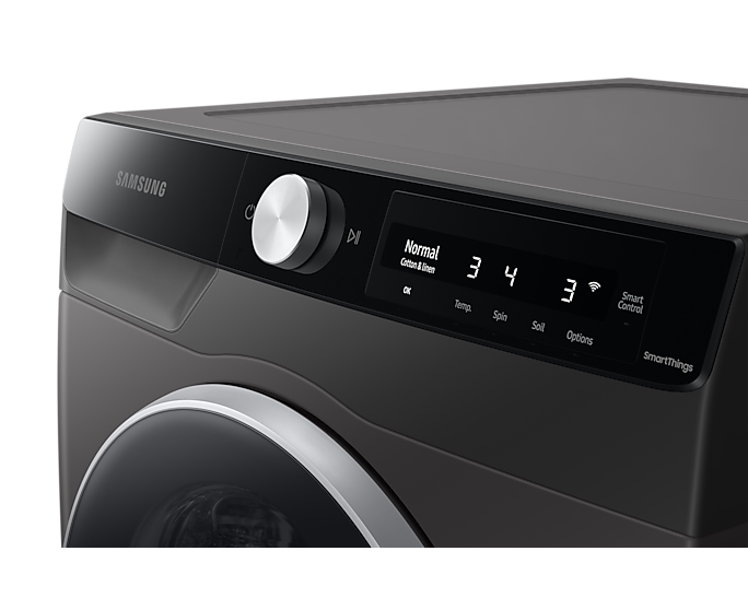 Samsung - 2.9 cu. Ft Front Load Washer in Grey - WW25B6900AX