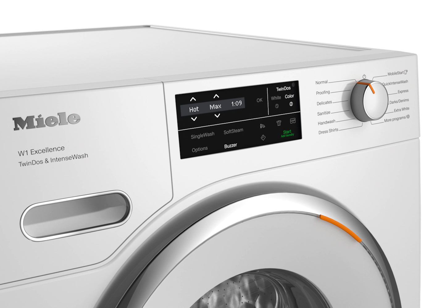 Miele - 2.3 cu. Ft Front Load Washer in White - WXI860
