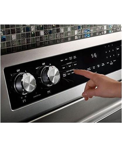 KitchenAid - 6.4 cu. ft Electric Range in Stainless - YKFEG500ESS