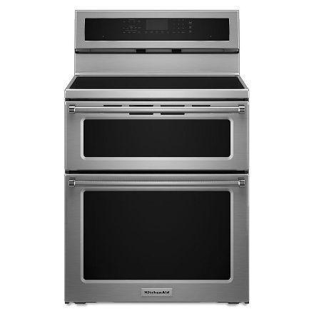 KitchenAid - 6.7 cu. ft Induction Range in Stainless - YKFID500ESS