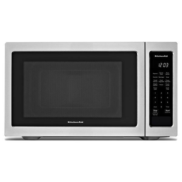 KitchenAid - 1.6 cu. Ft Counter top Microwave in Stainless Steel - YKMCS1016GS