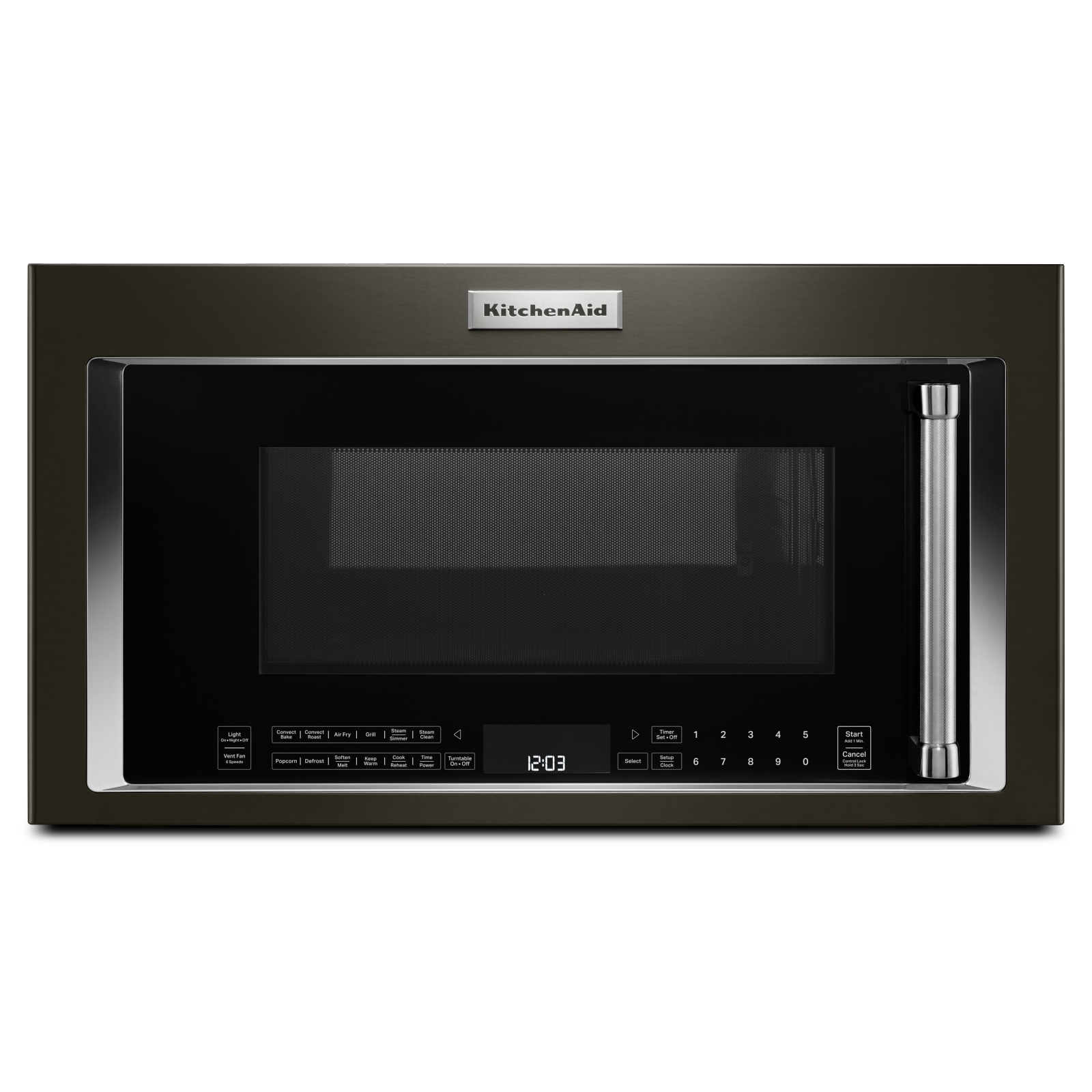 KitchenAid - 1.9 cu. Ft Over the range Microwave in Black Stainless - YKMHC319LBS