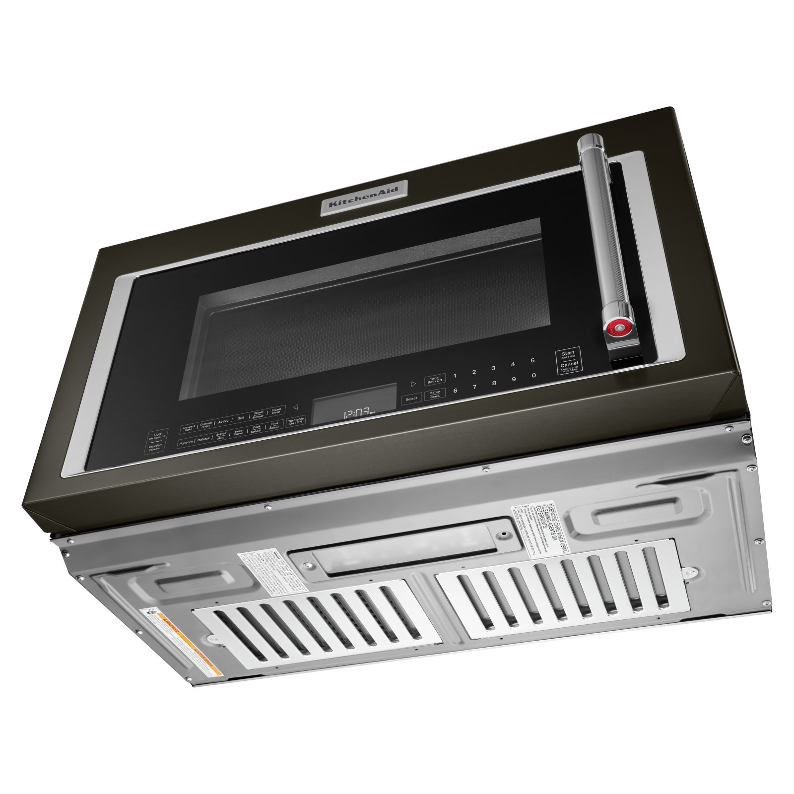 KitchenAid - 1.9 cu. Ft Over the range Microwave in Black Stainless - YKMHC319LBS