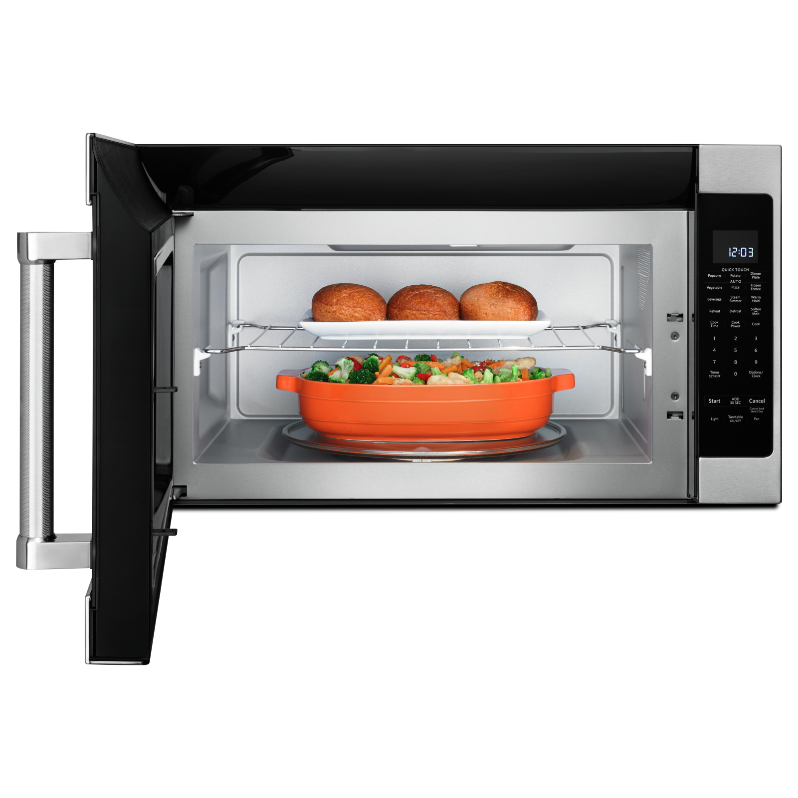 KitchenAid - 2 cu. Ft Over the range Microwave in Stainless - YKMHS120KPS