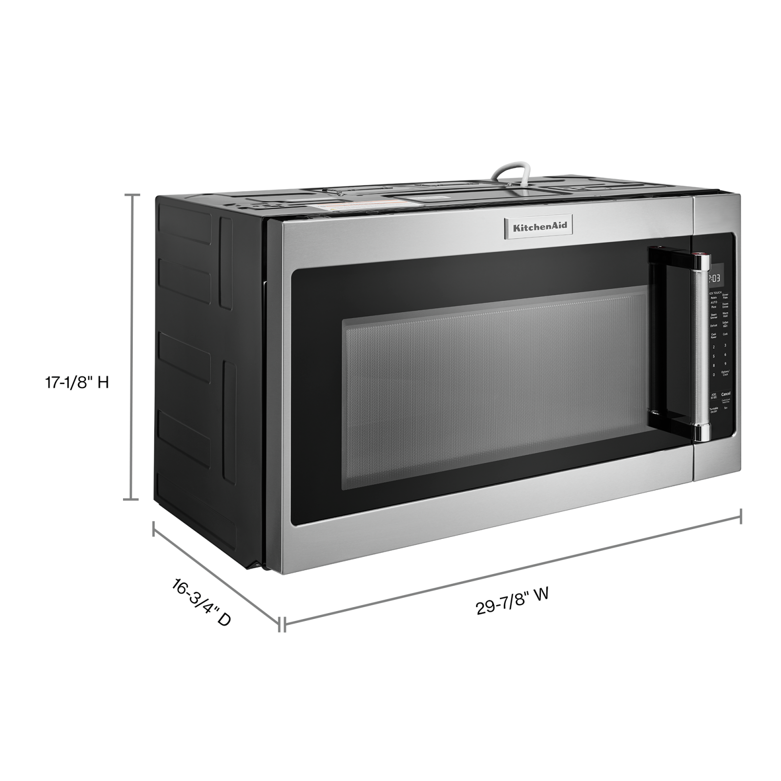 KitchenAid - 2 cu. Ft Over the range Microwave in Stainless - YKMHS120KPS