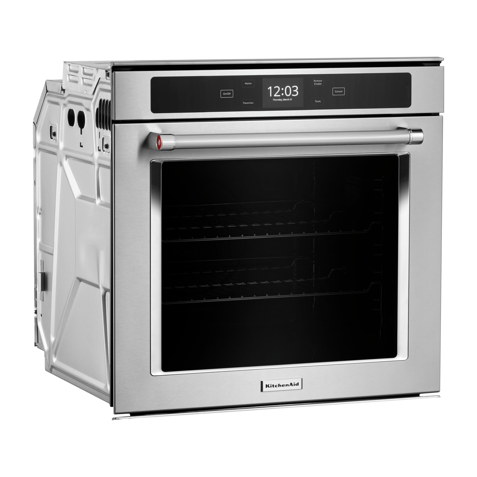 KitchenAid - 2.9 cu. ft Single Wall Oven in Stainless - YKOSC504PPS