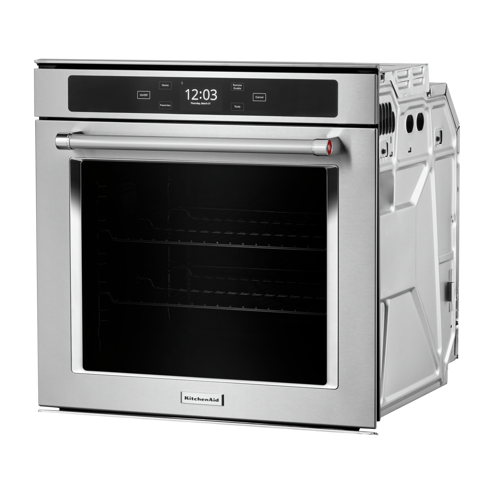 KitchenAid - 2.9 cu. ft Single Wall Oven in Stainless - YKOSC504PPS