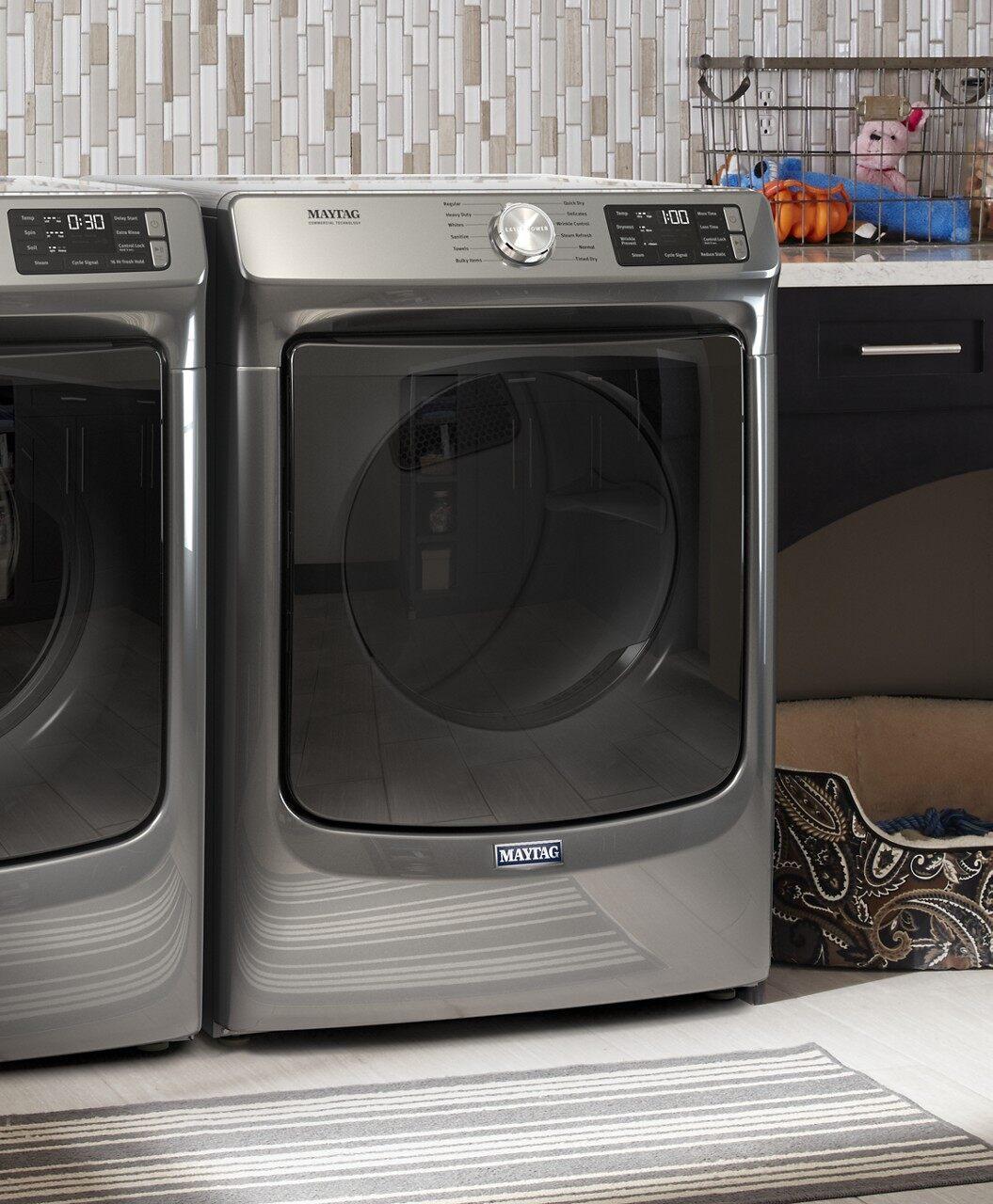 Maytag - 7.3 cu. Ft Electric Dryer in Grey (Open Box) - YMED6630HC