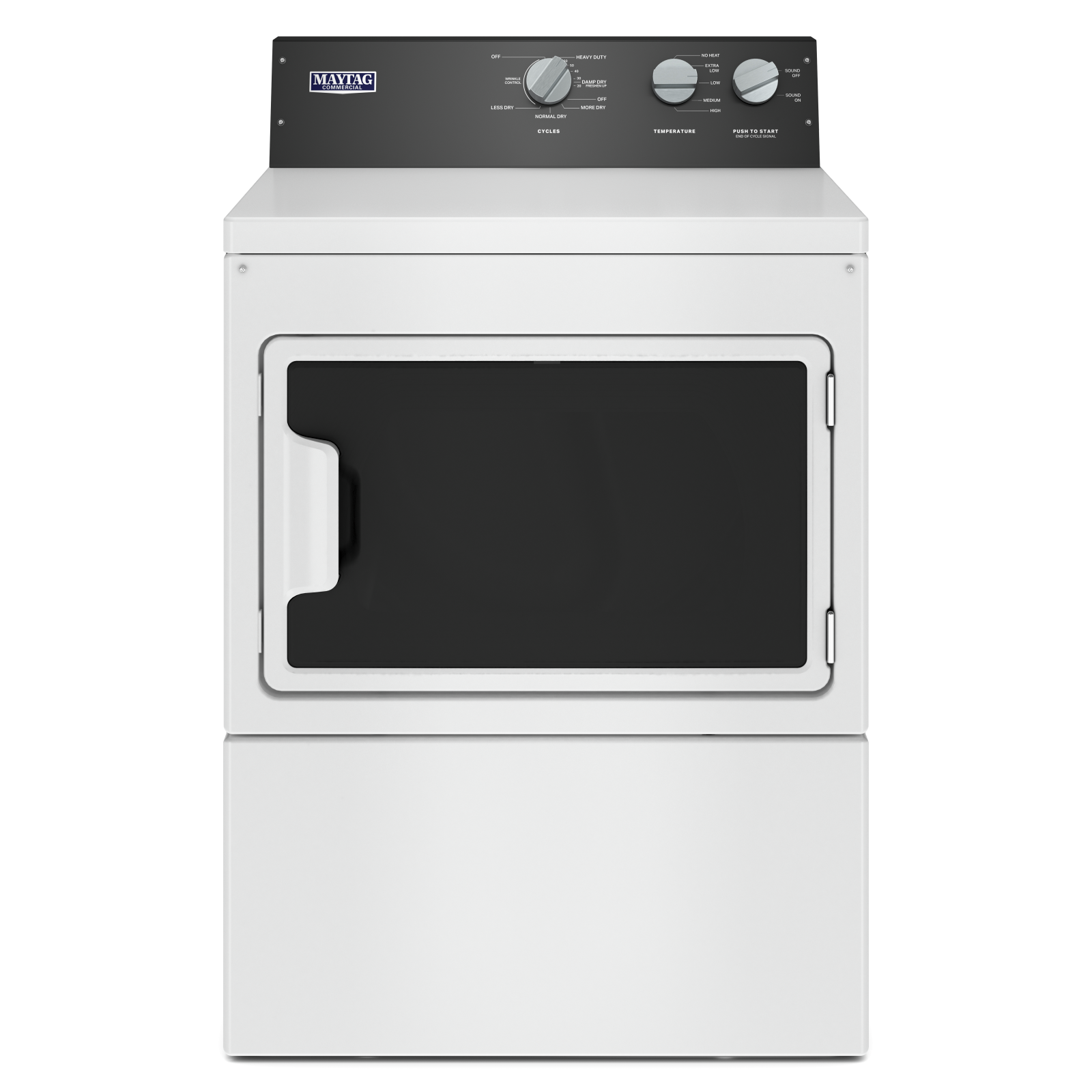 Maytag - 7.4 cu. Ft Commercial Electric Dryer in White - YMEDP586GW