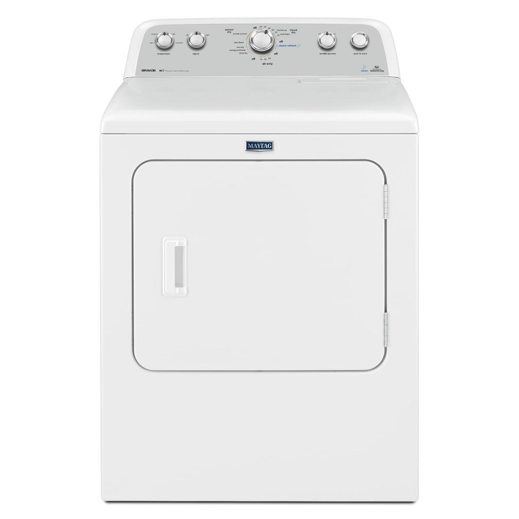 Maytag - 7 cu. Ft Electric Dryer in White - YMEDX6STBW