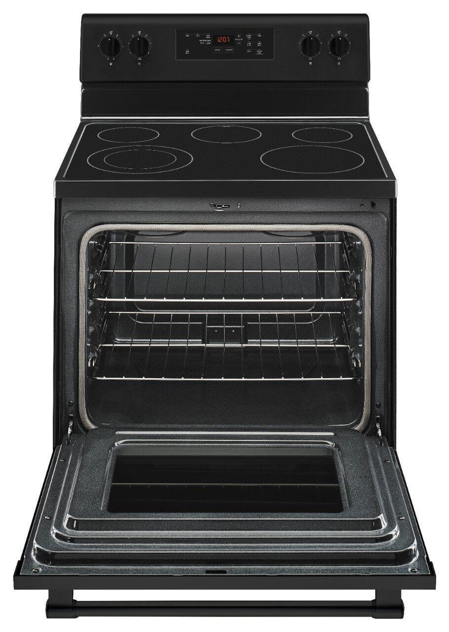 Maytag - 5.3 cu. ft Electric Range in Black - YMER6600FB
