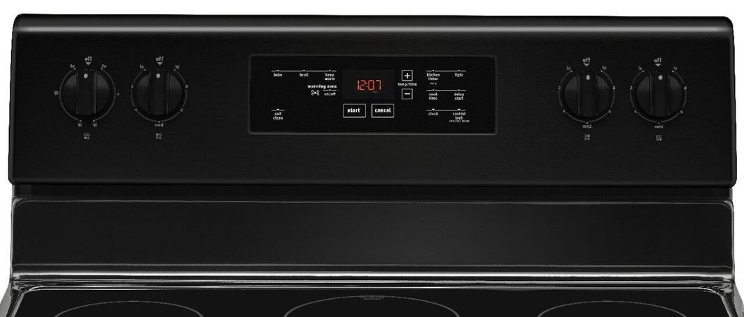 Maytag - 5.3 cu. ft Electric Range in Black - YMER6600FB
